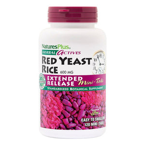 Nature's Plus Herbal Actives Extended Release Red Yeast Rice 600 mg 120 Mini Tablet