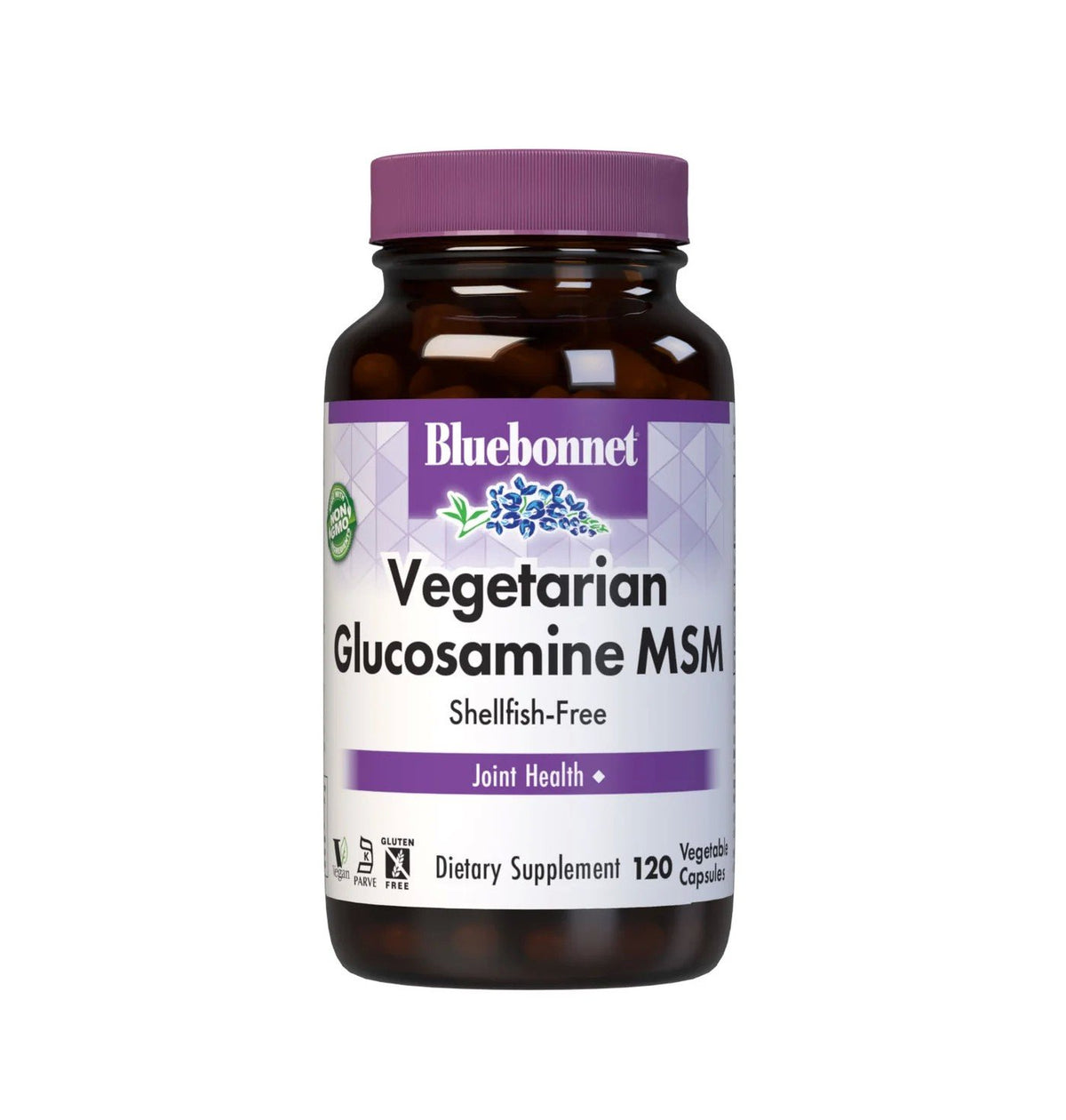Bluebonnet Vegetarian Glucosamine MSM (Shellfish-Free) 120 VegCap