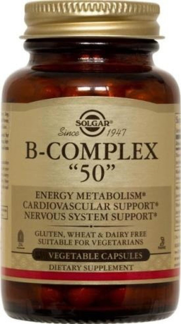 Solgar B-Complex 50 100 VegCap - Healthy Planet Shopping