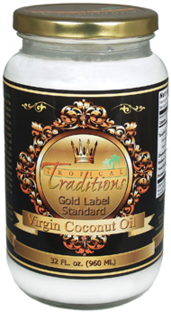 Tropical Traditions Virgin Coconut Oil 32 oz Liquid Healthy