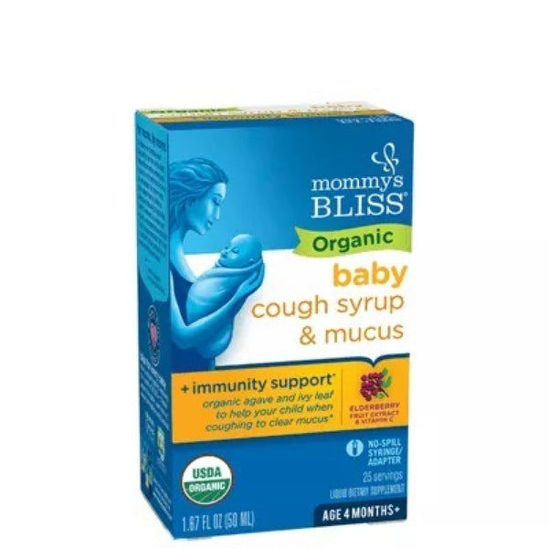 Mommy's Bliss Organic Baby Cough Syrup & Mucus Relief + Immunity Boost