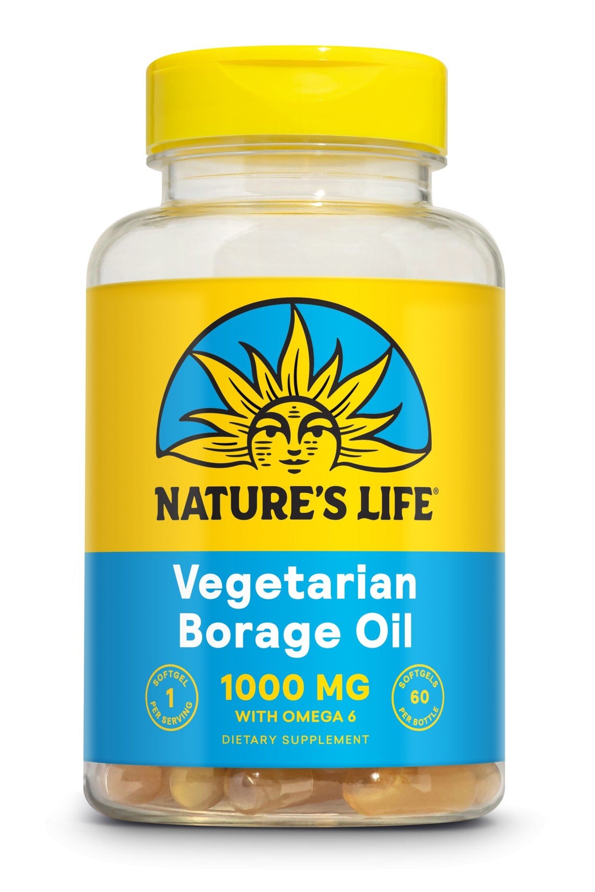 Natures Life Borage Oil Vegetarian 60 Vegetarin Softgel