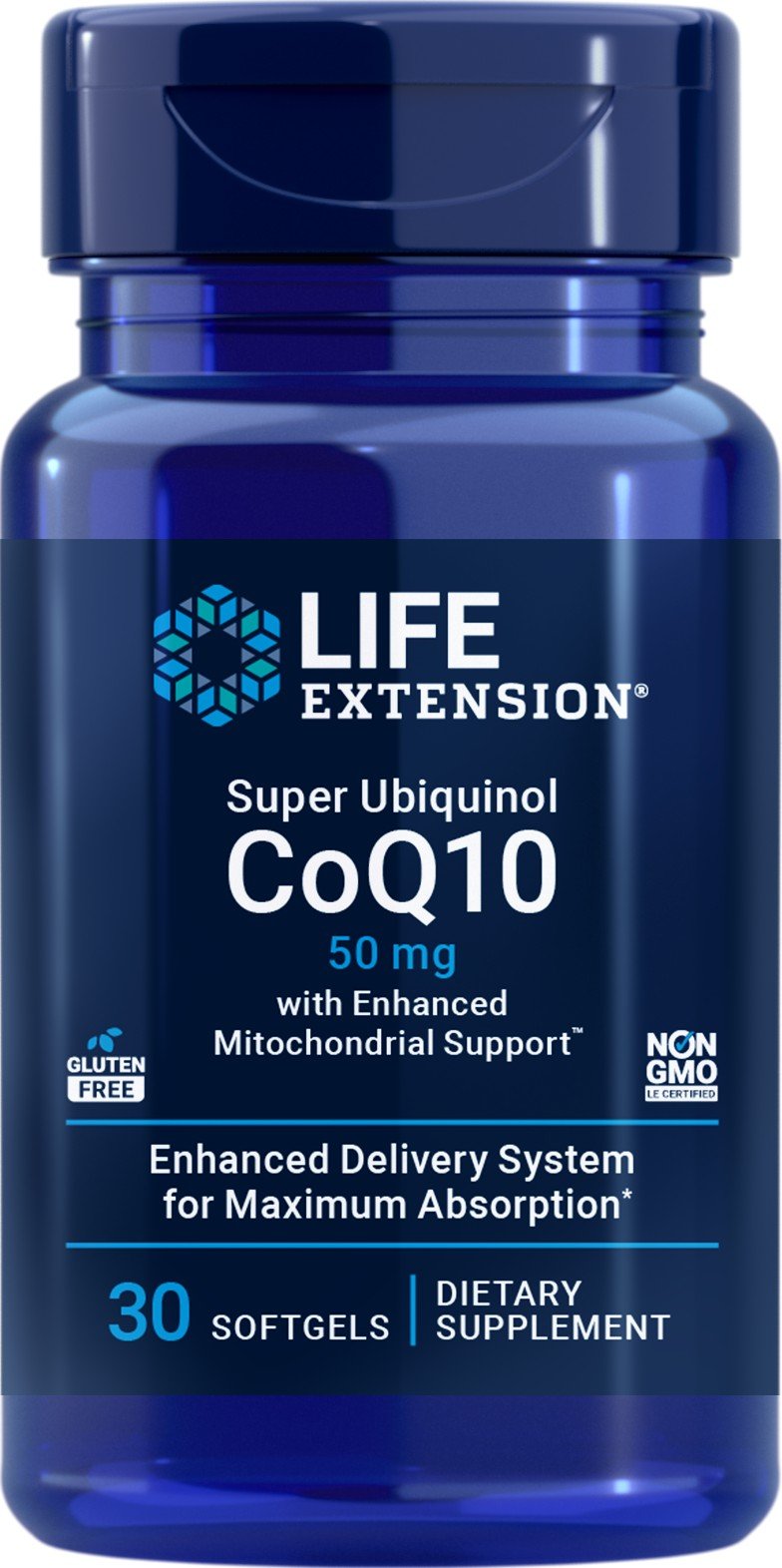 Life Extension Super Ubiquinol CoQ10 with Enhanced Mitochondrial Support 50mg 30 Softgel