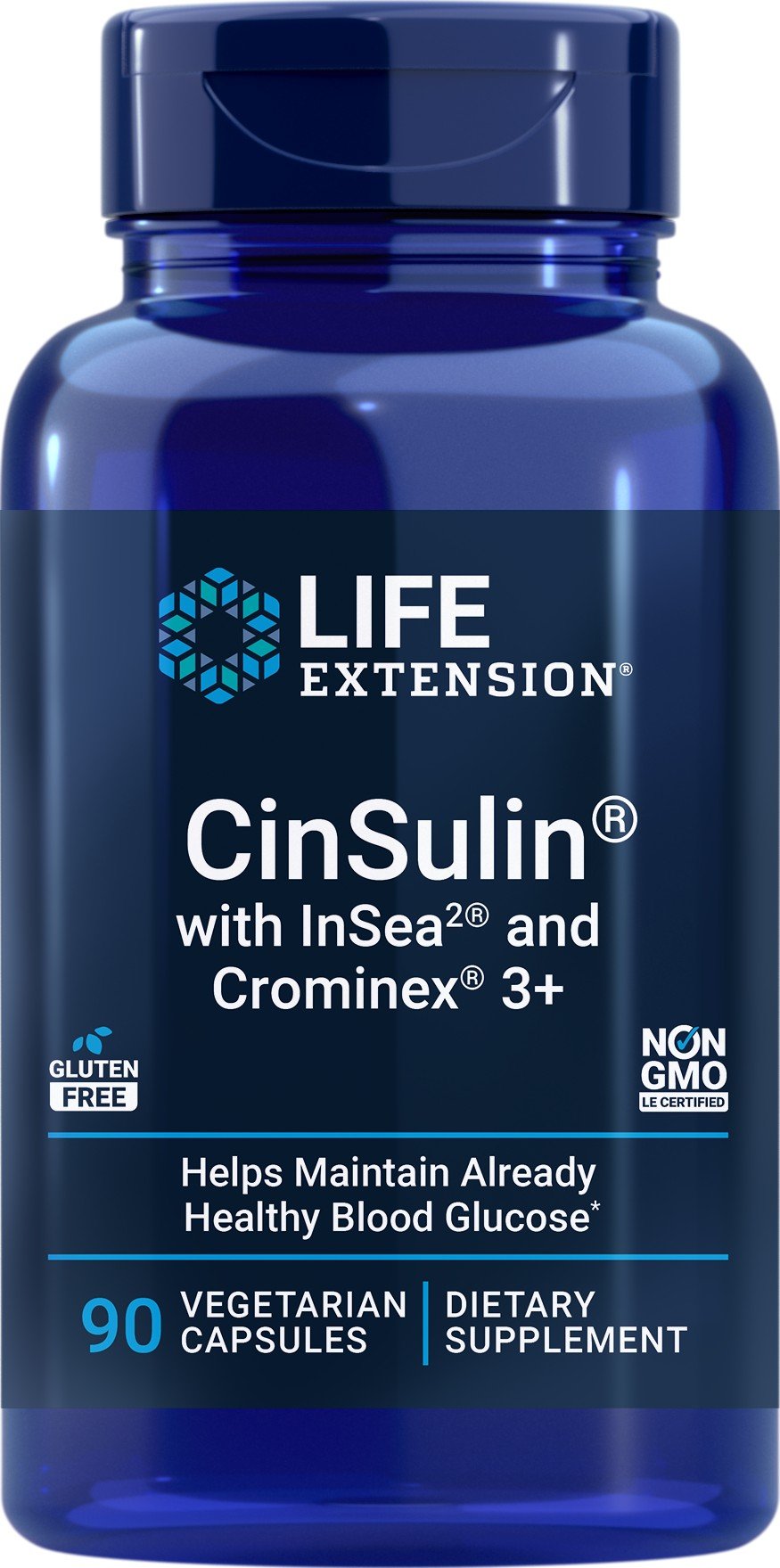 Life Extension CinSulin With InSea2 And Crominex 3+ 90 VegCap