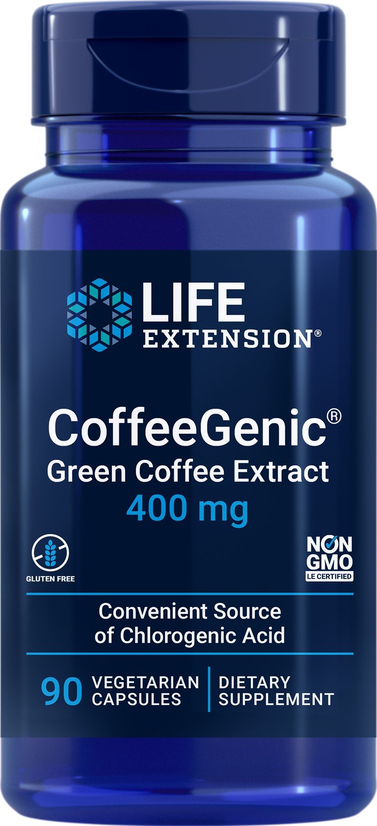 Life Extension CoffeeGenic Green Coffee Extract 400 mg 90 VegCap