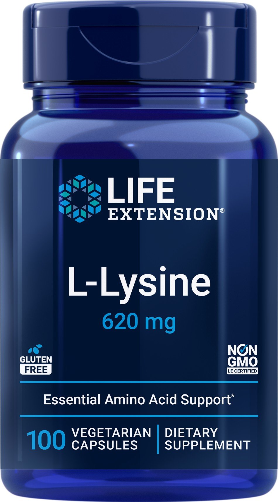 Life Extension L-Lysine 620mg 100 VegCap