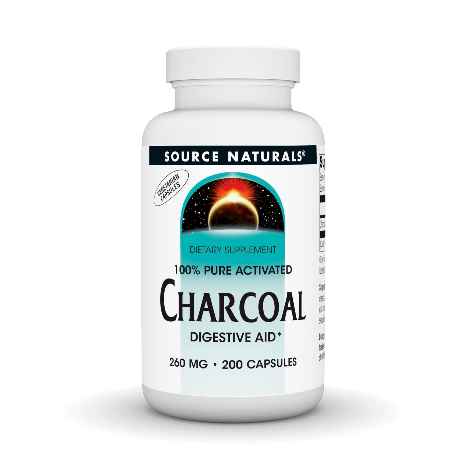 Source Naturals, Inc. Charcoal 260mg 200 Capsule