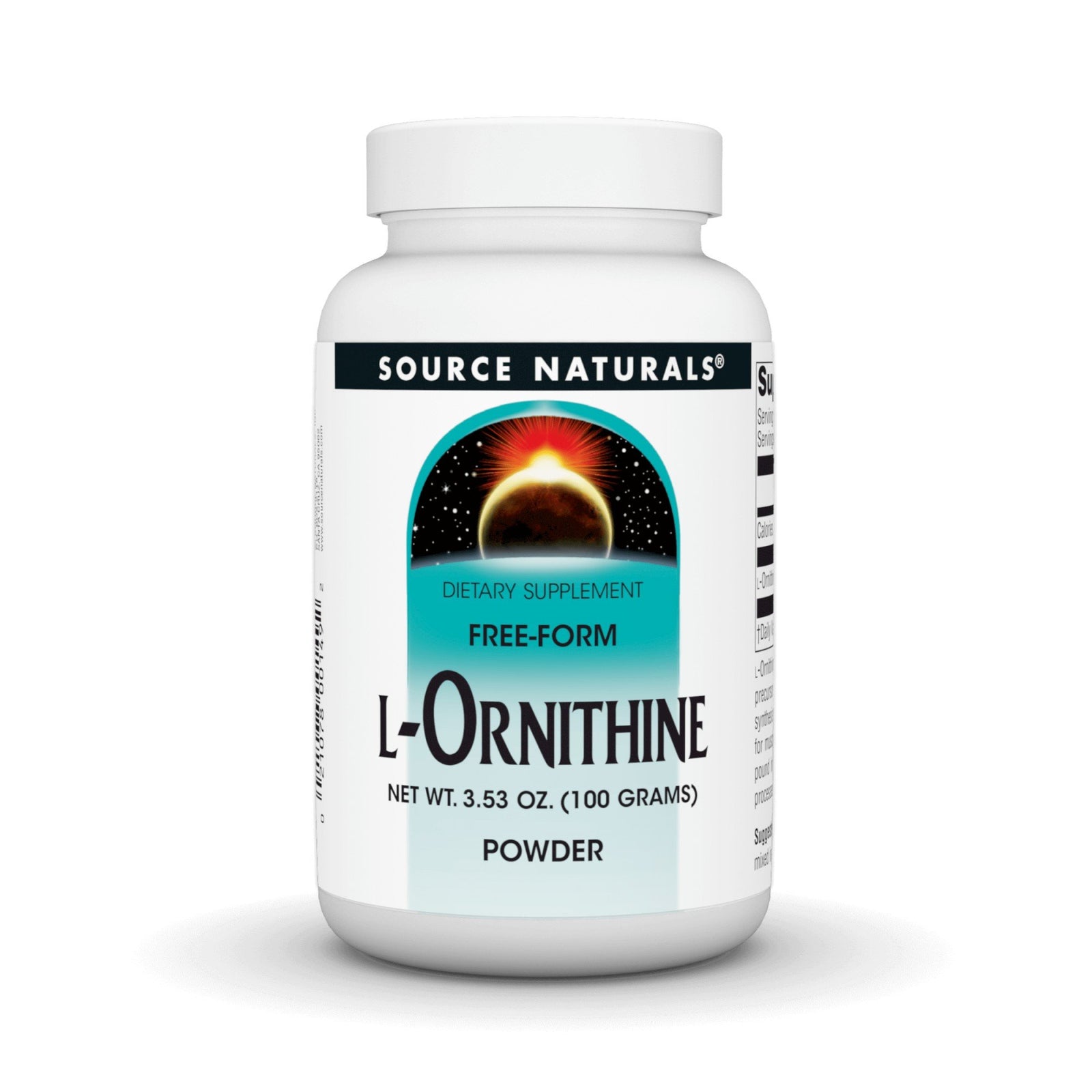 Source Naturals, Inc. L-Ornithine Powder 100 Gram 3.53 oz Powder