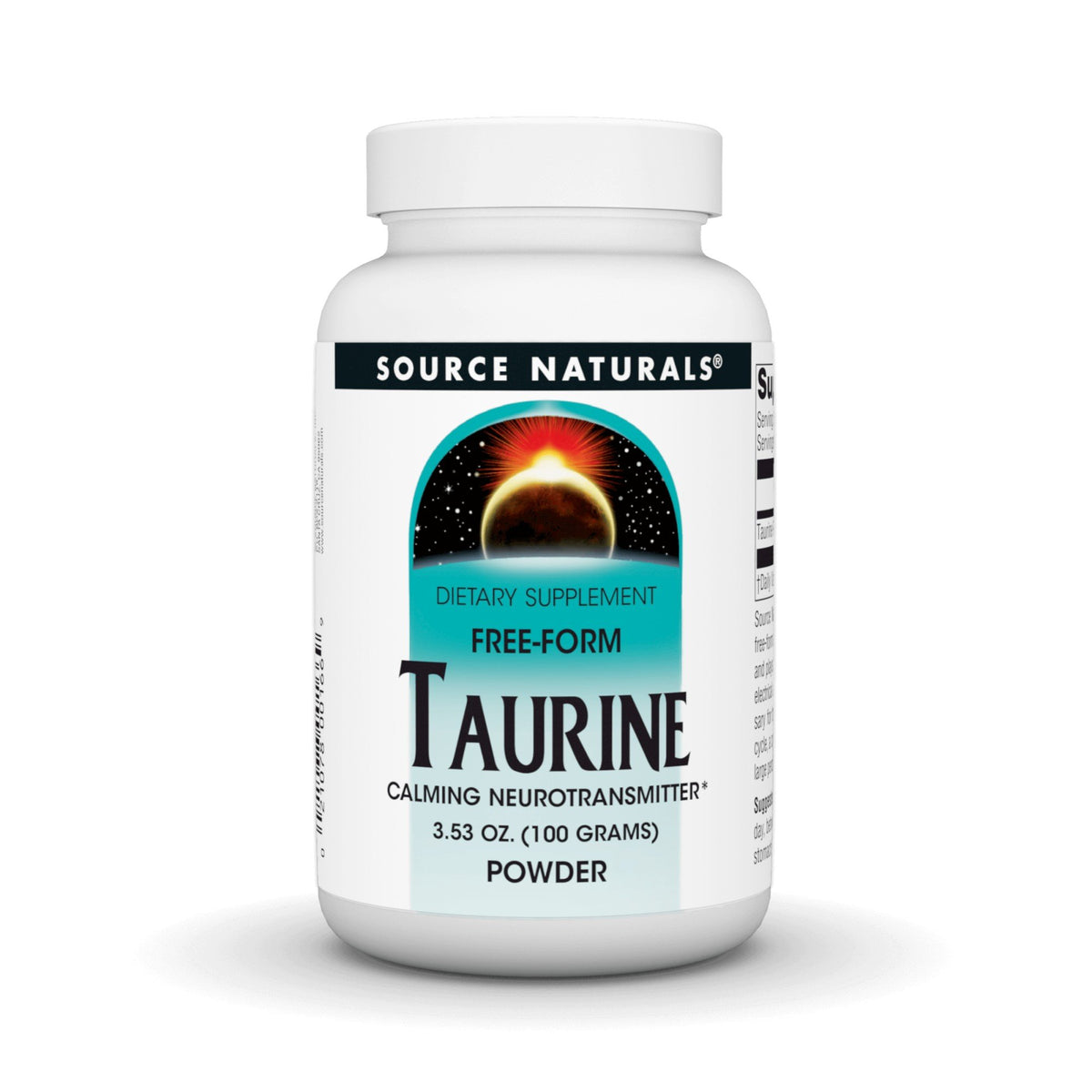 Source Naturals, Inc. Taurine Powder 100 Gram 3.53 oz Powder