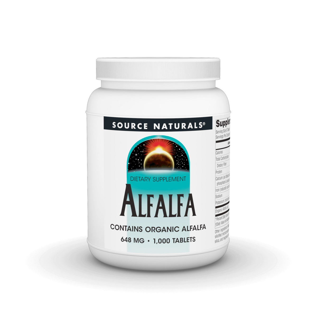 Source Naturals, Inc. Alfalfa 10 Grain 648mg 1000 Tablet