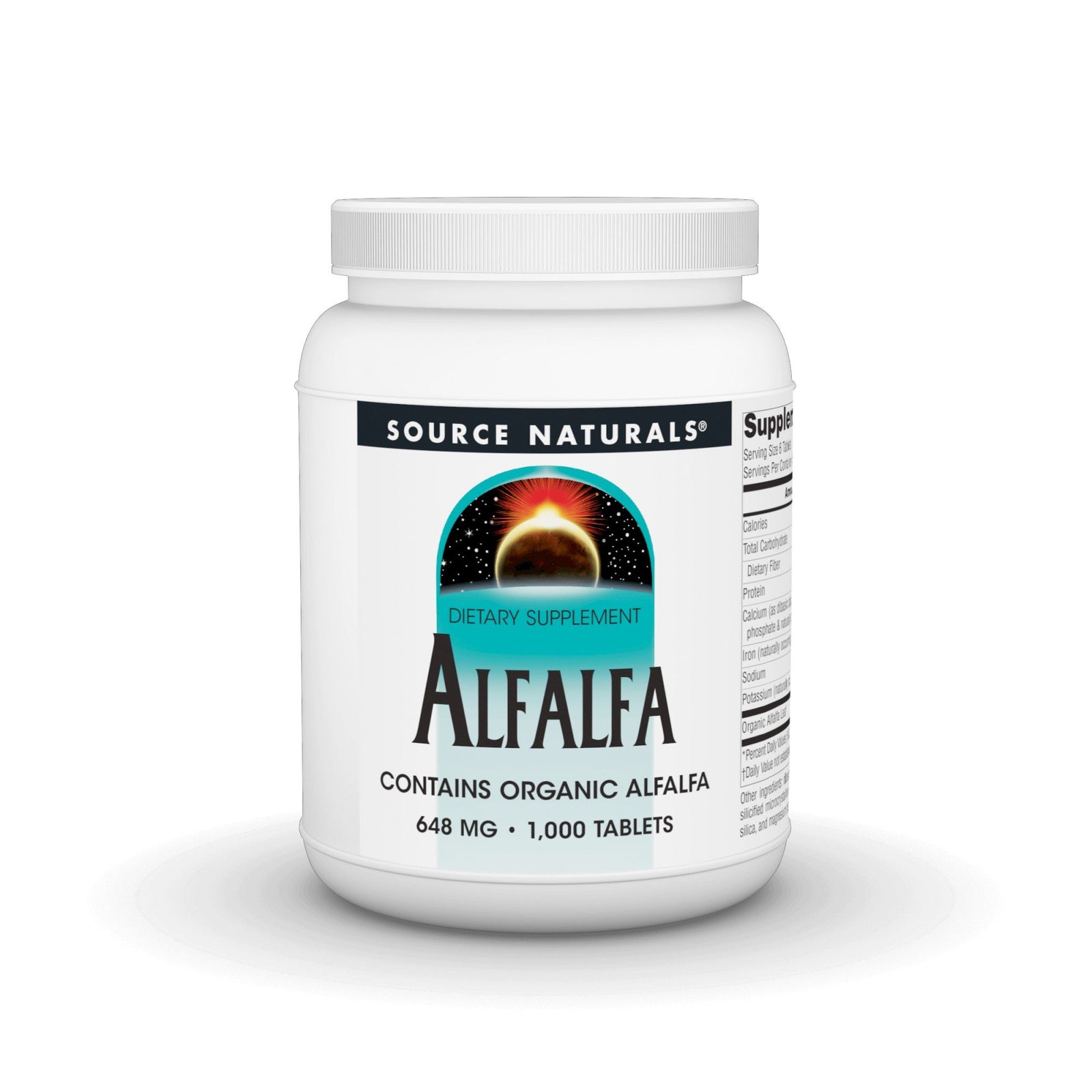 Source Naturals, Inc. Alfalfa 10 Grain 648mg 1000 Tablet