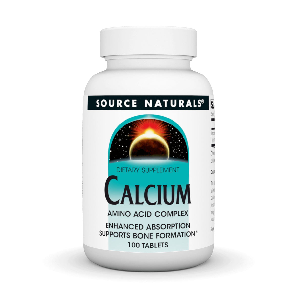 Source Naturals, Inc. Calcium Amino Acid Complex 200mg 100 Tablet