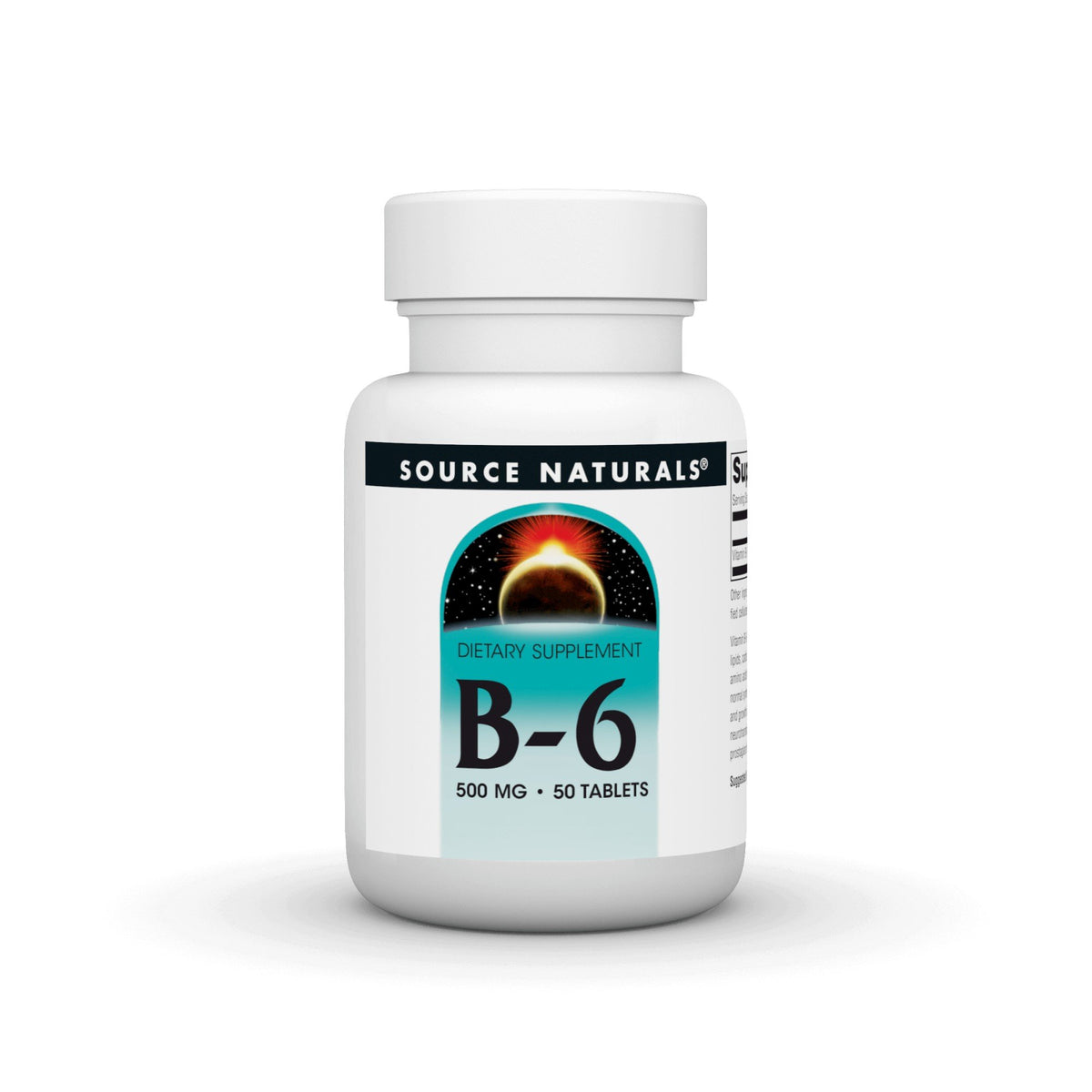 Source Naturals, Inc. Vitamin B-6 500mg 50 Tablet