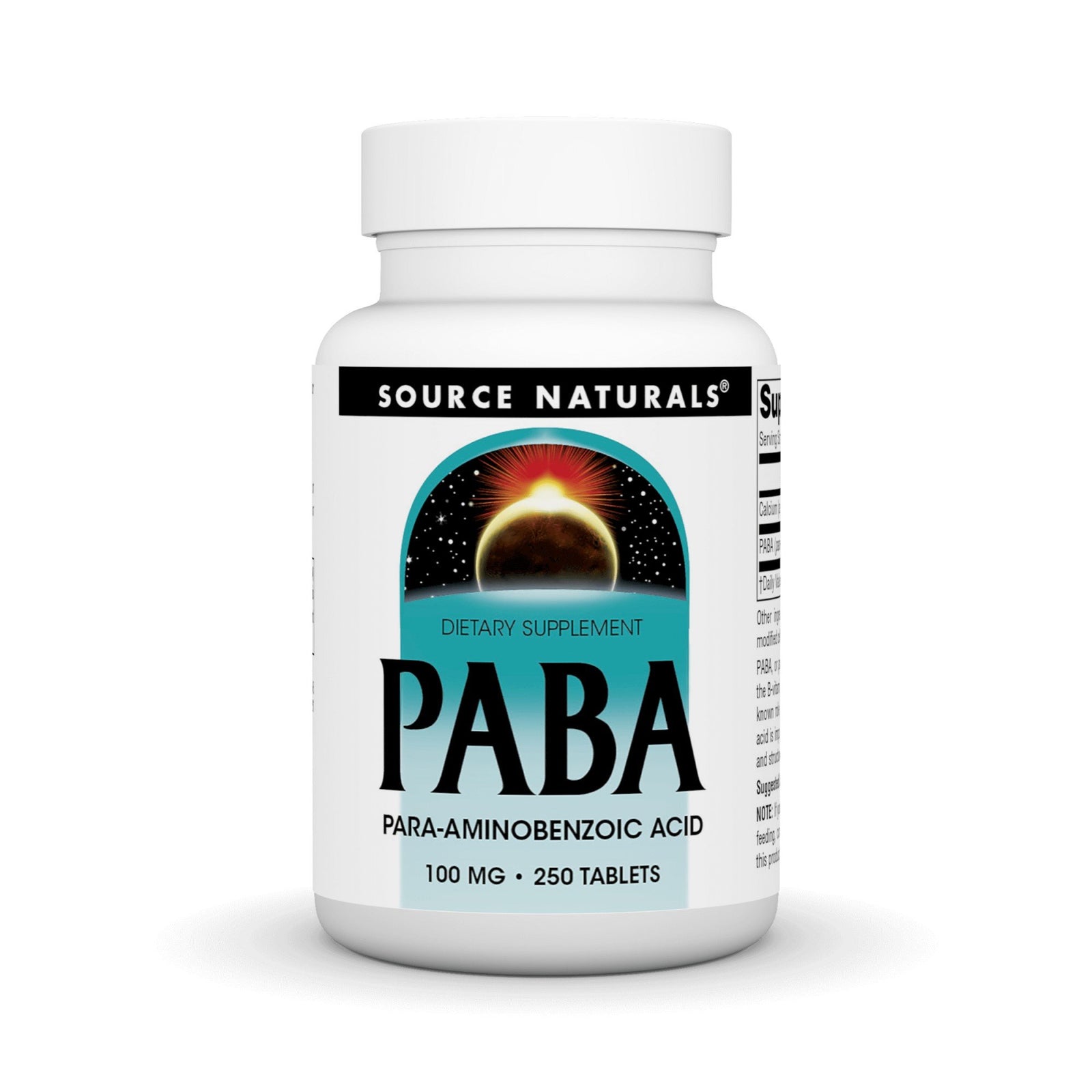Source Naturals, Inc. PABA 100mg 250 Tablet