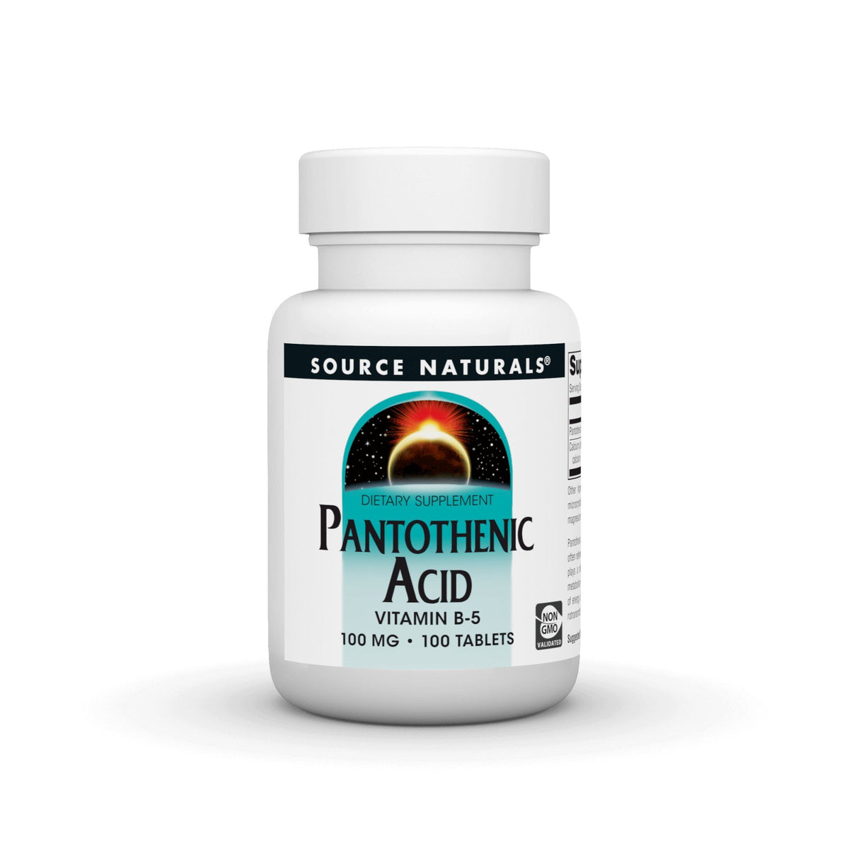 Source Naturals, Inc. Pantothenic Acid 100mg 100 Tablet