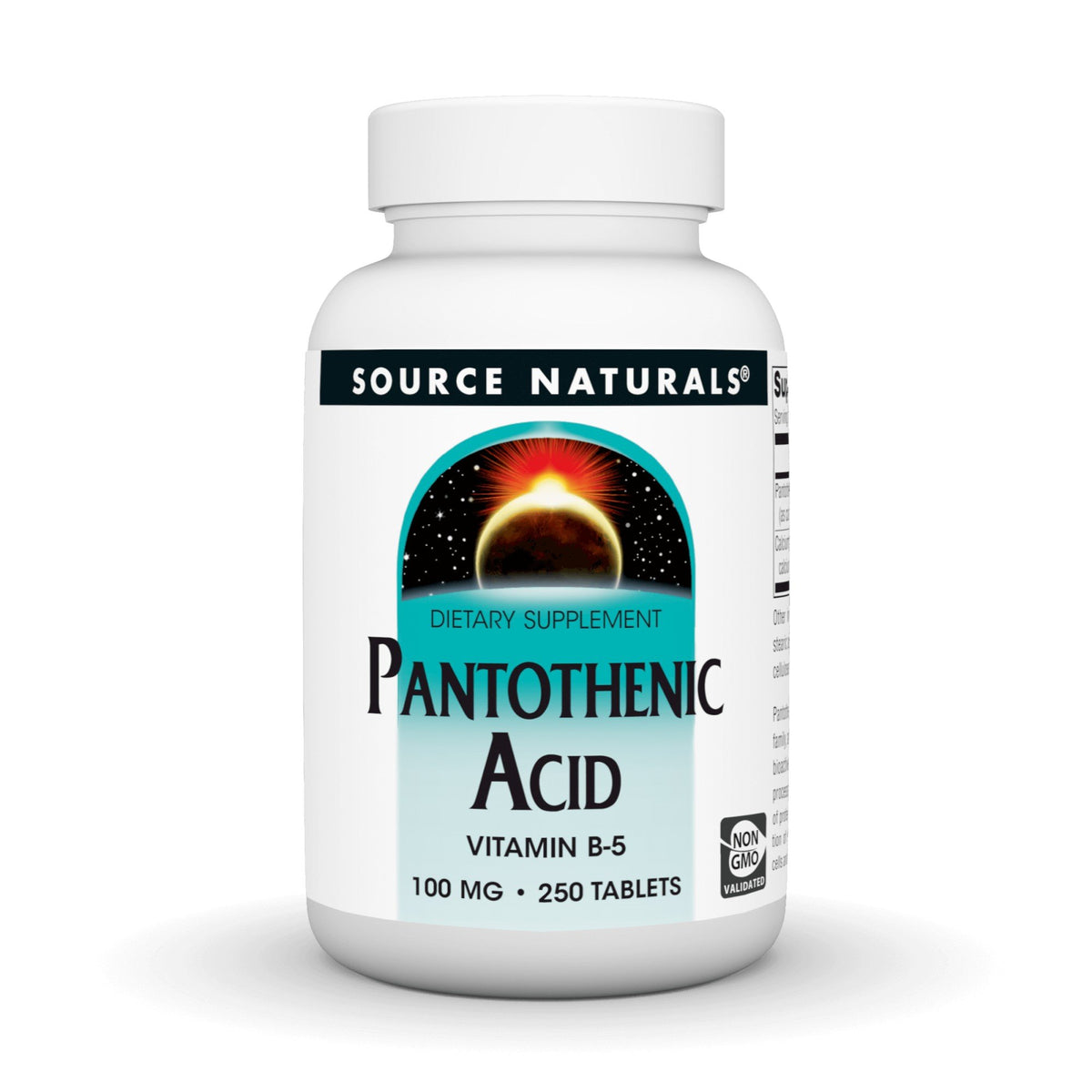 Source Naturals, Inc. Pantothenic Acid 100mg 250 Tablet