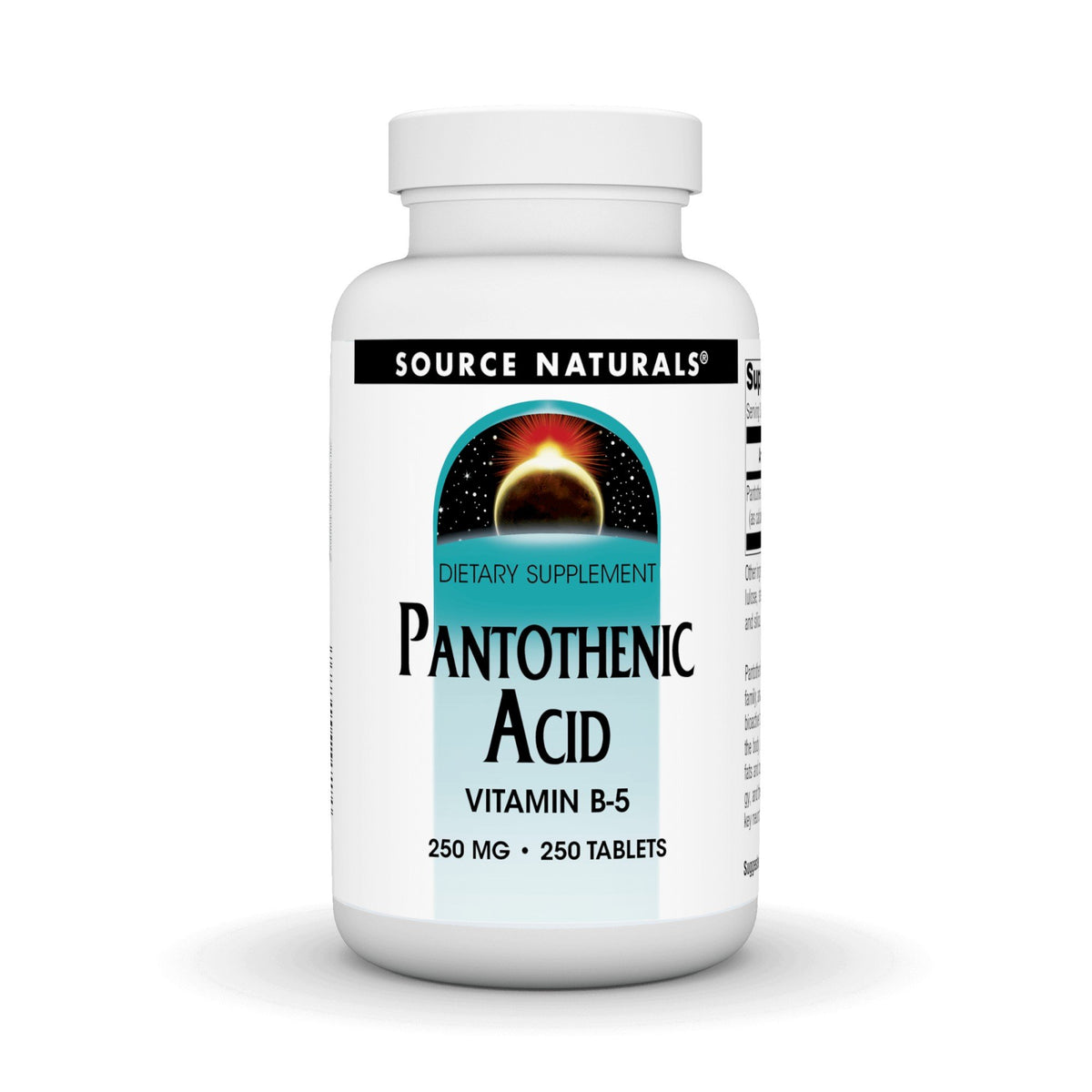 Source Naturals, Inc. Pantothenic Acid 250mg 250 Tablet