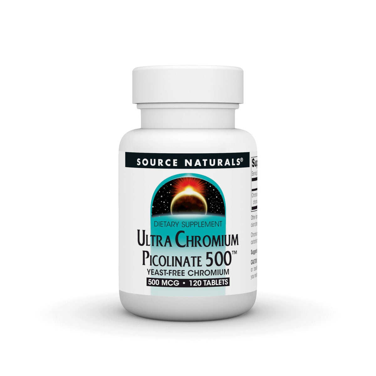 Source Naturals, Inc. Ultra Chromium Picolinate 500mcg 120 Tablet