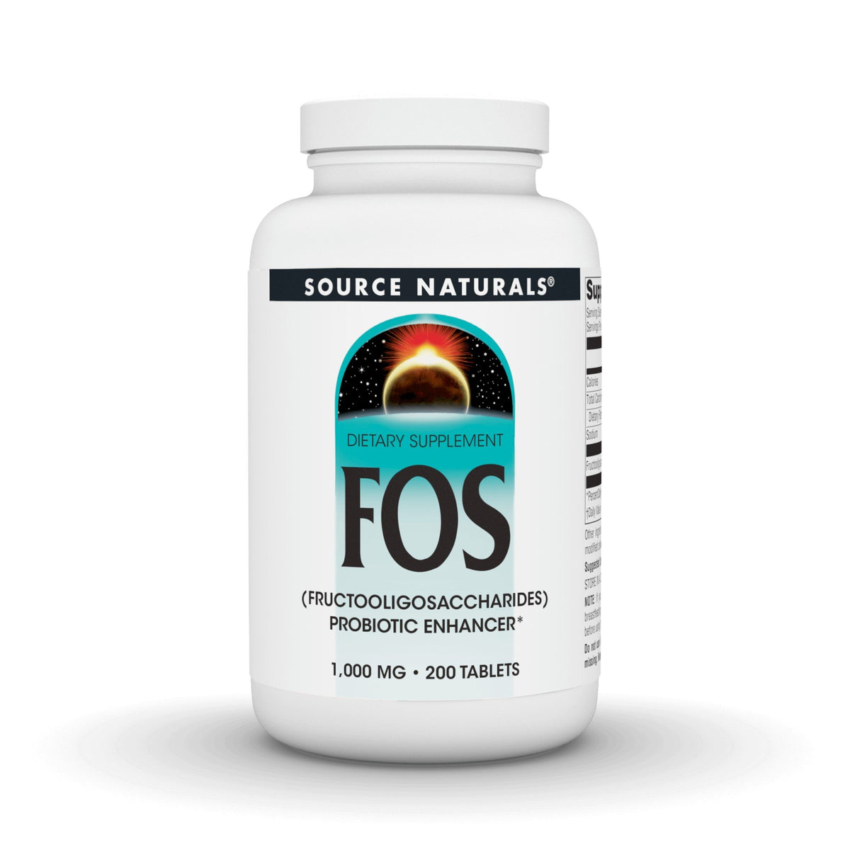 Source Naturals, Inc. FOS Probiotics Enhancer 1000mg 200 Tablet