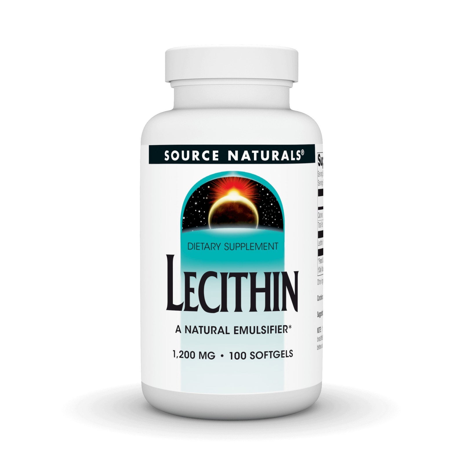 Source Naturals, Inc. Lecithin 1200mg 100 Softgel