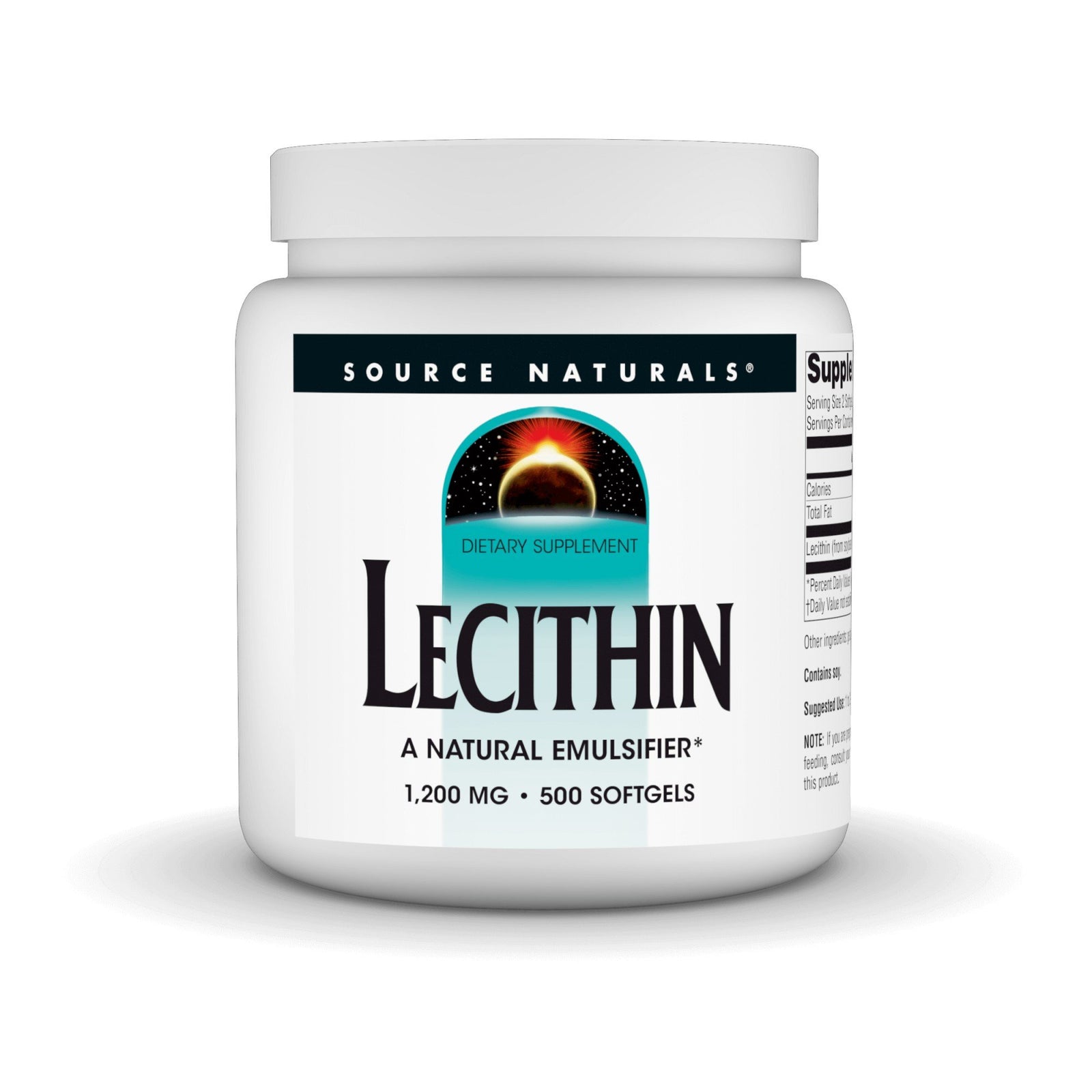 Source Naturals, Inc. Lecithin 1200mg 500 Softgel