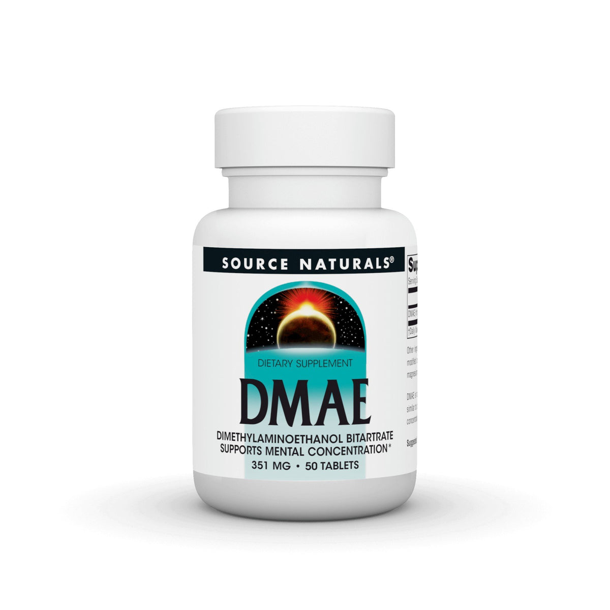 Source Naturals, Inc. DMAE 130mg 50 Tablet
