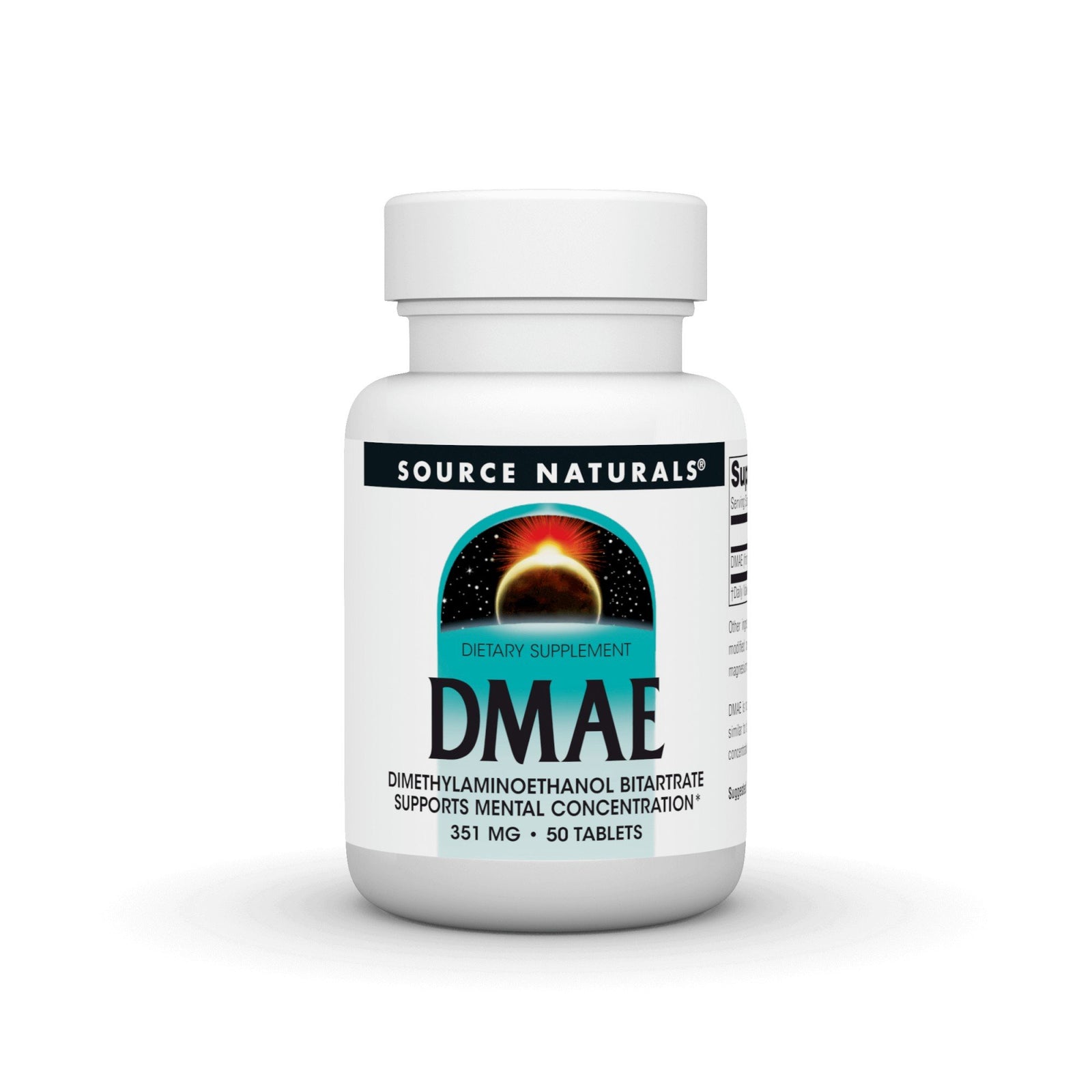 Source Naturals, Inc. DMAE 130mg 50 Tablet