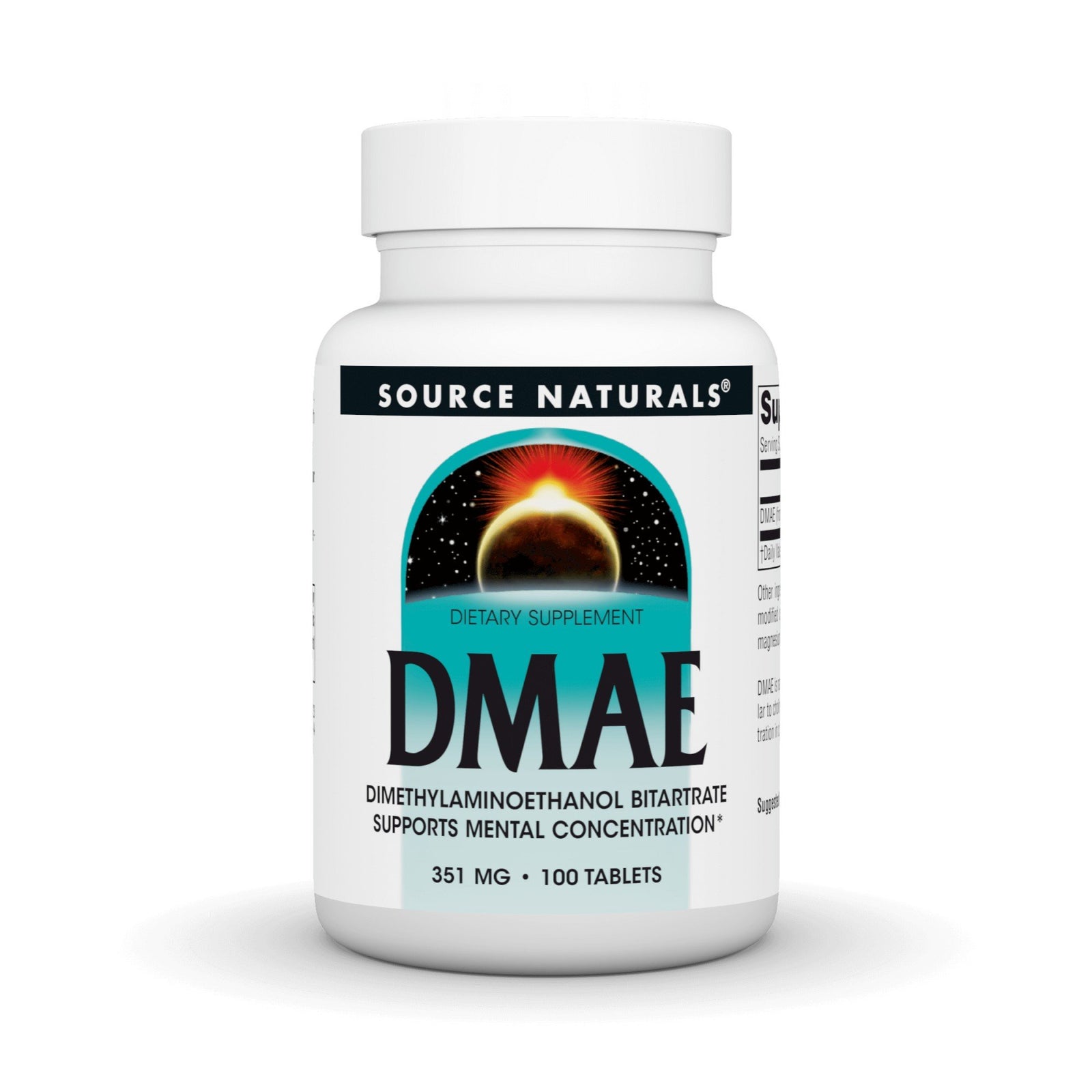 Source Naturals, Inc. DMAE 130mg 100 Tablet