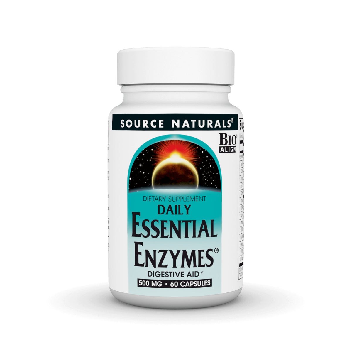 Source Naturals, Inc. Daily Essential Enzymes 500mg 60 Capsule