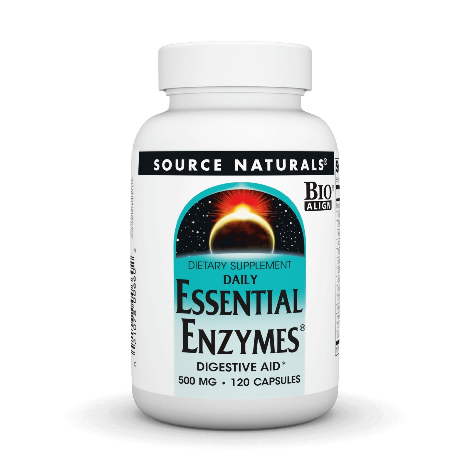 Source Naturals, Inc. Daily Essential Enzymes 500mg 120 Capsule