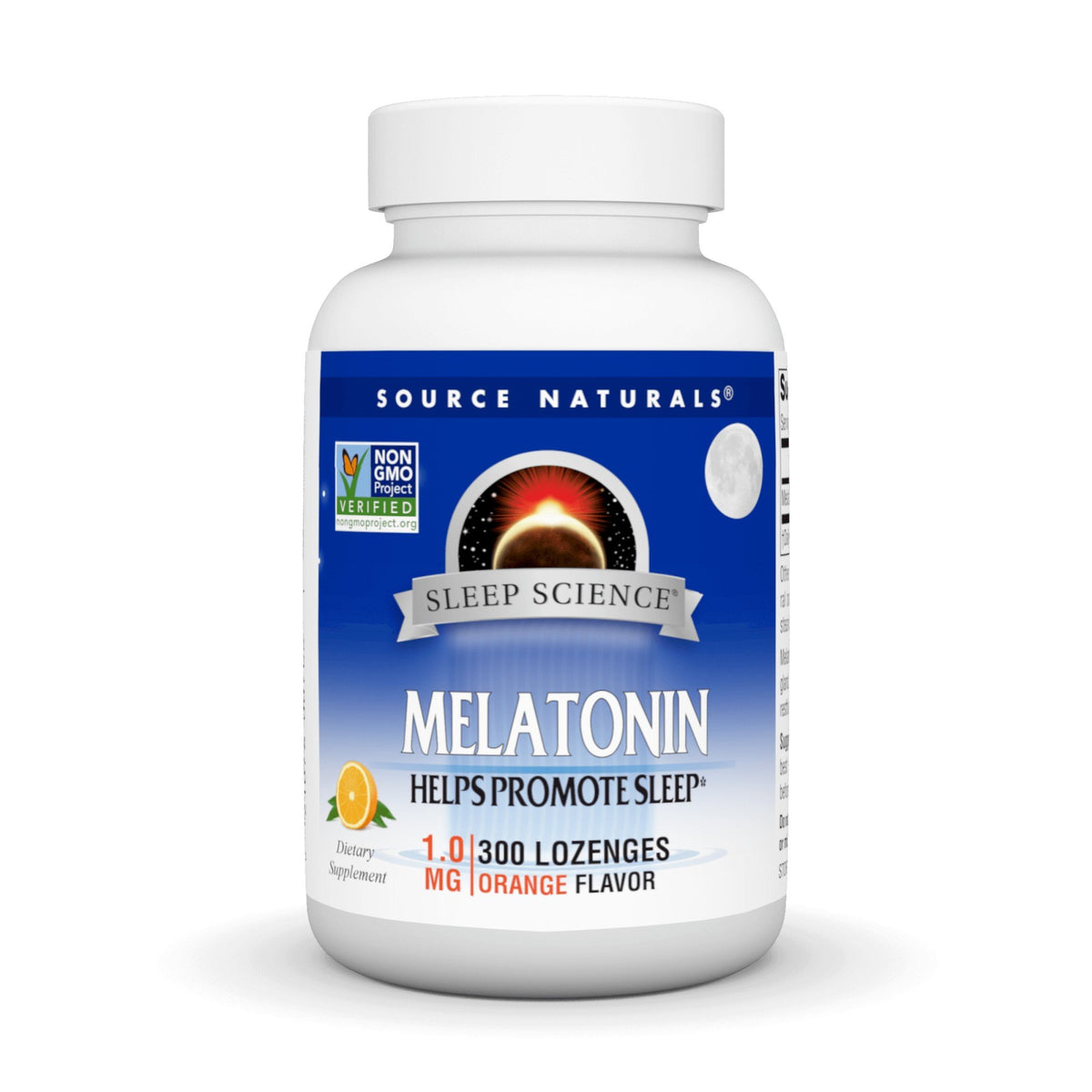 Source Naturals, Inc. Sleep Science Melatonin 1 mg, Orange 300 Lozenge