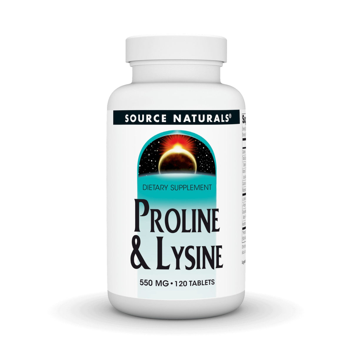 Source Naturals, Inc. L-Proline 275/L-Lysine 275 120 Tablet