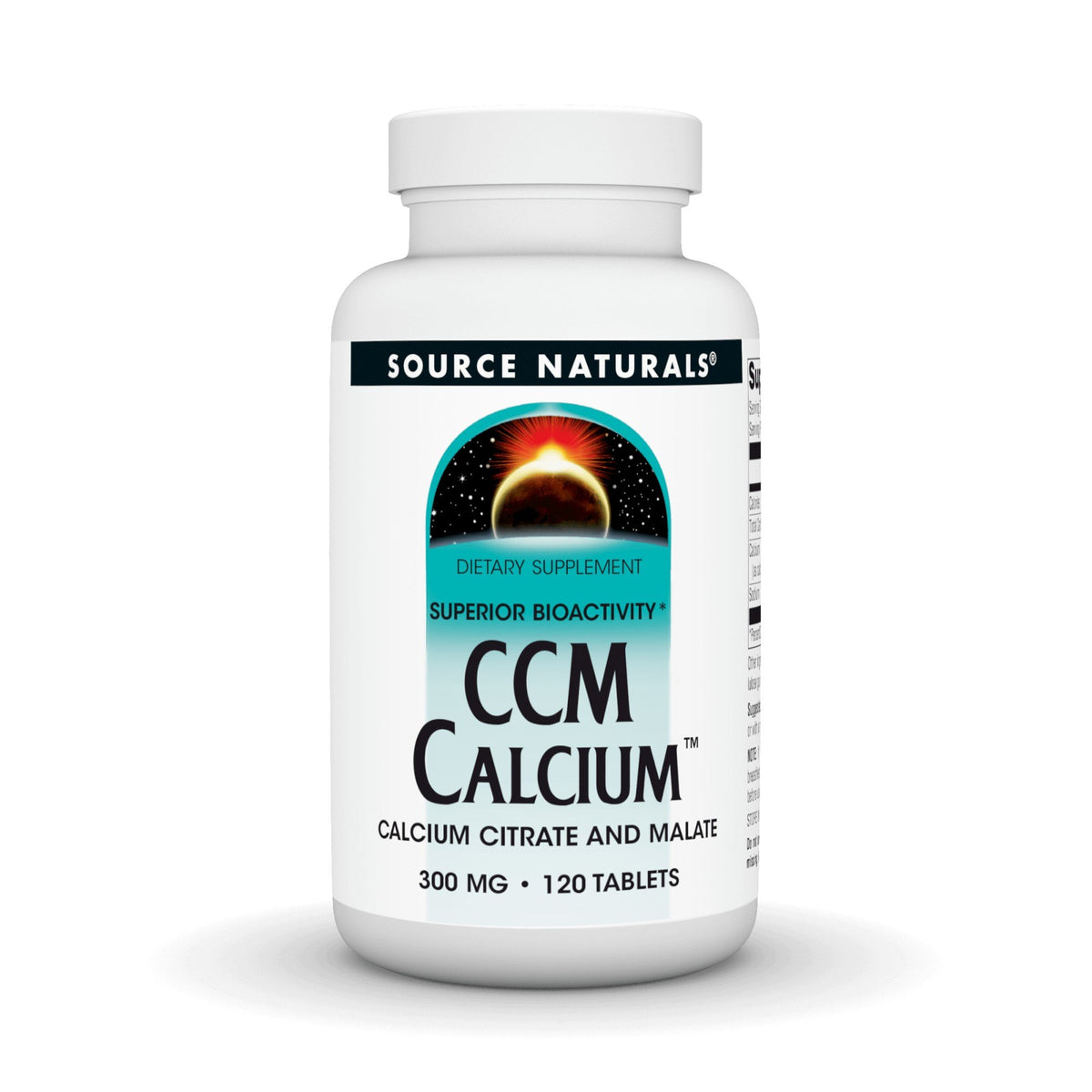 Source Naturals, Inc. CCM Calcium Citrate/Malate 120 Tablet