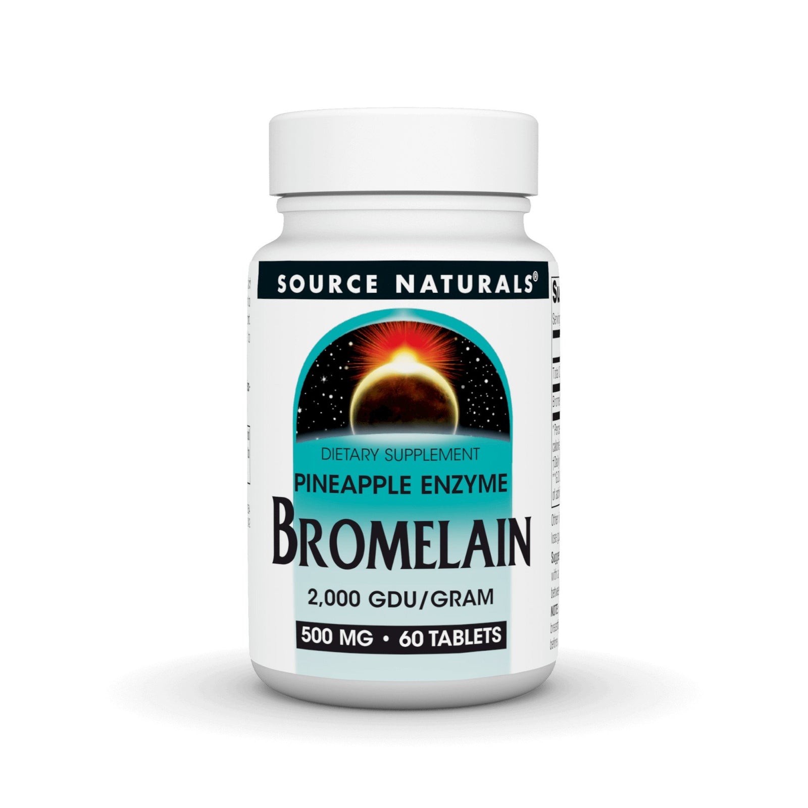 Source Naturals, Inc. Bromelain 500mg 2000GDU 60 Tablet