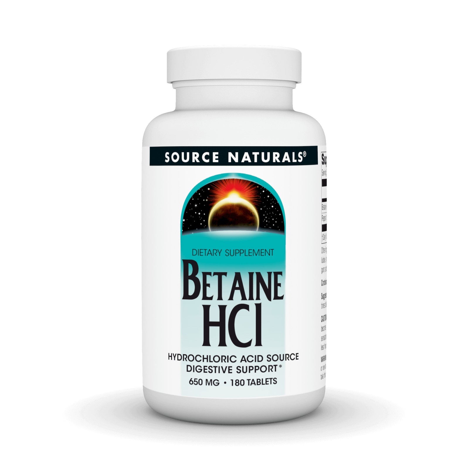 Source Naturals, Inc. Betaine HCL 650mg 180 Tablet