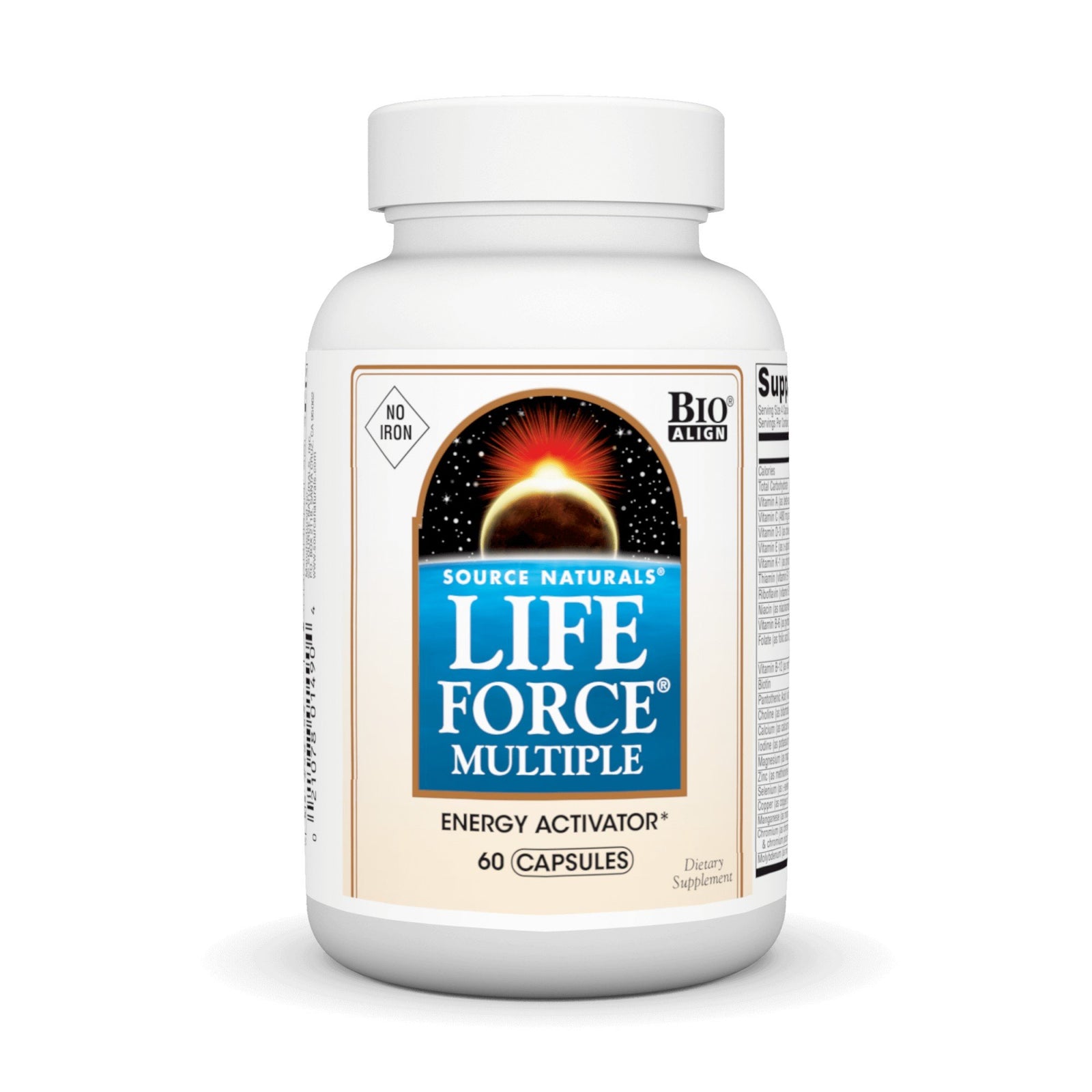 Source Naturals, Inc. Life Force Multiple No-Iron 60 Capsule