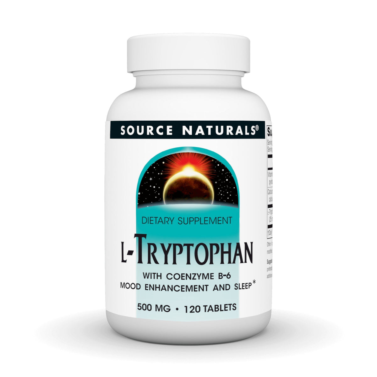 Source Naturals, Inc. L-Tryptophan 500mg with Coenzyme B6 120 Tablet