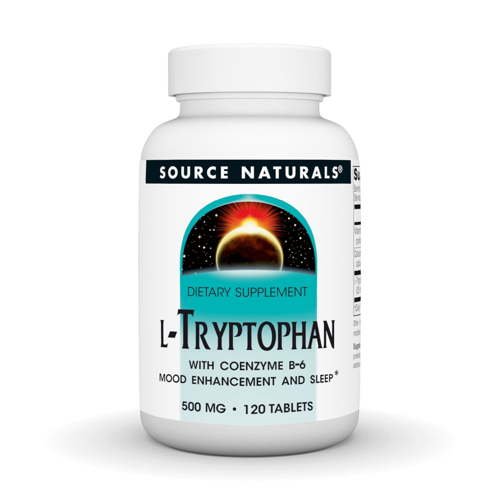 Source Naturals, Inc. L-Tryptophan 500mg with Coenzyme B6 120 Tablet