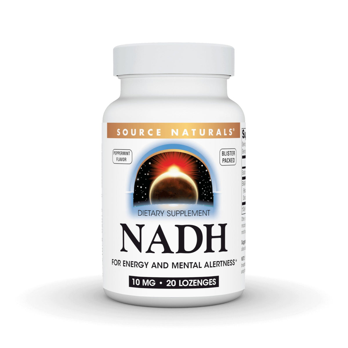 Source Naturals, Inc. ENADA NADH 10 mg pepermint sublingual 20 Lozenge