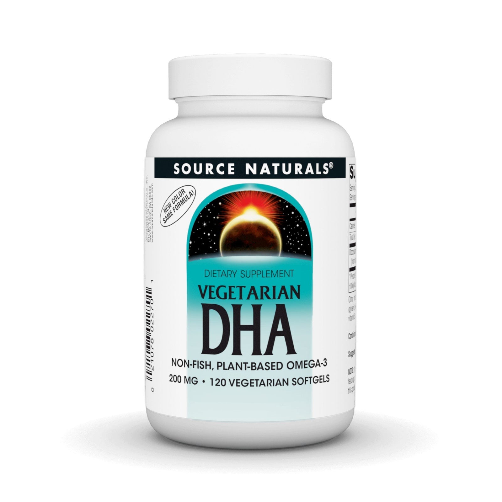Source Naturals, Inc. Vegetarian DHA 200mg 120 Softgel