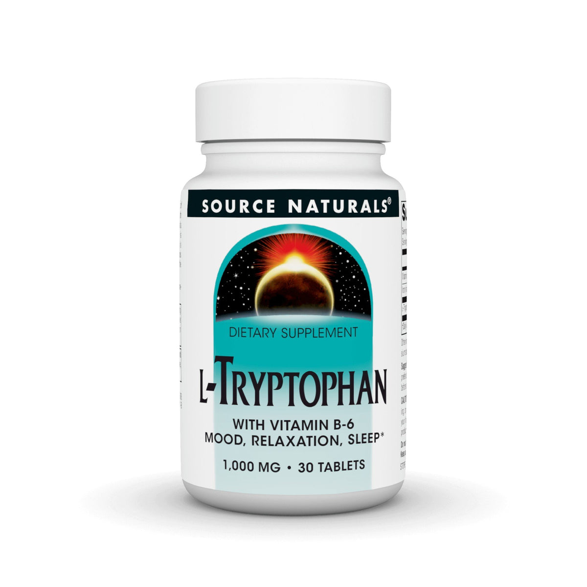 Source Naturals, Inc. L-Tryptophan with Vitamin B-6 1000 mg 30 Tablet