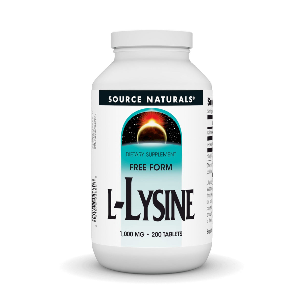 Source Naturals, Inc. L-Lysine 1000 mg 200 Tablet