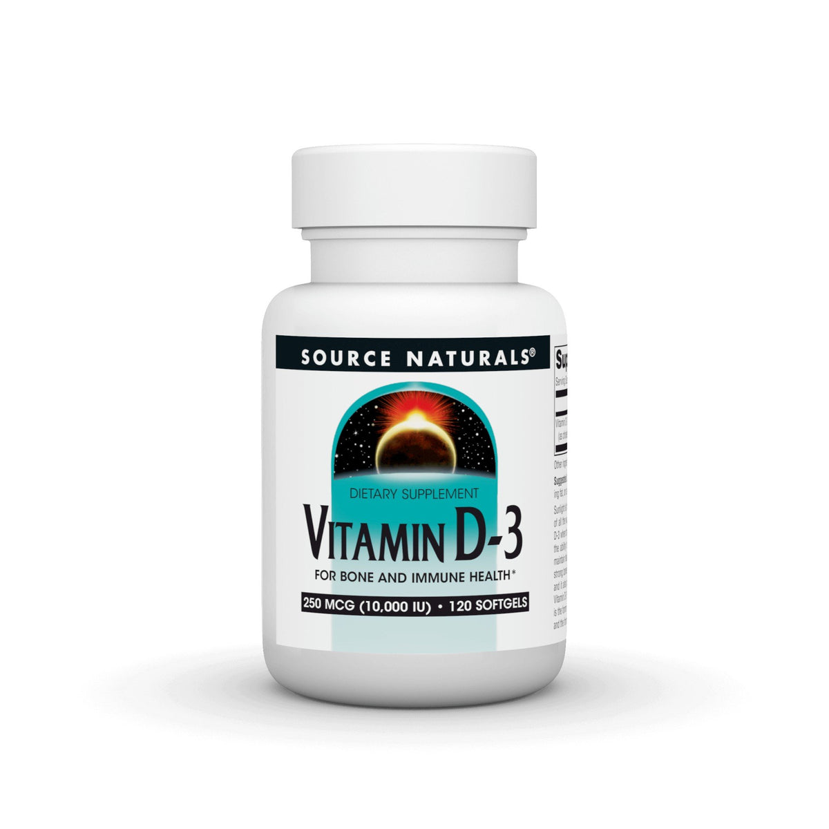 Source Naturals, Inc. Vitamin-D 10,000 IU 120 Softgel