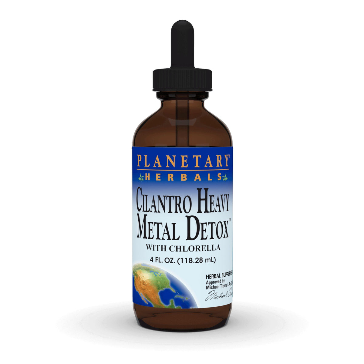 Planetary Herbals Cilantro Heavy Metal Detox with Chlorella 4 oz Liquid