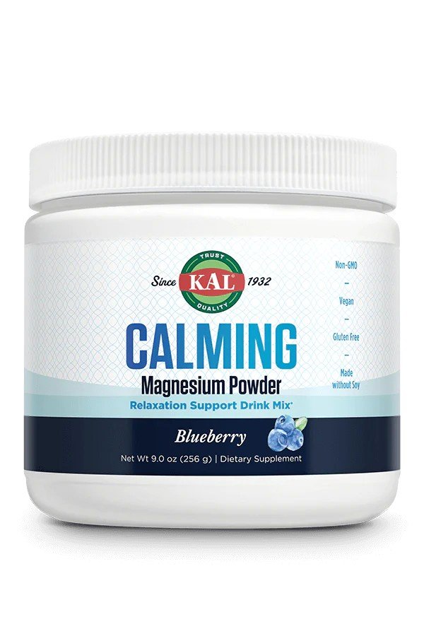 Kal Calming Magnesium Powder Blueberry 9 oz Powder