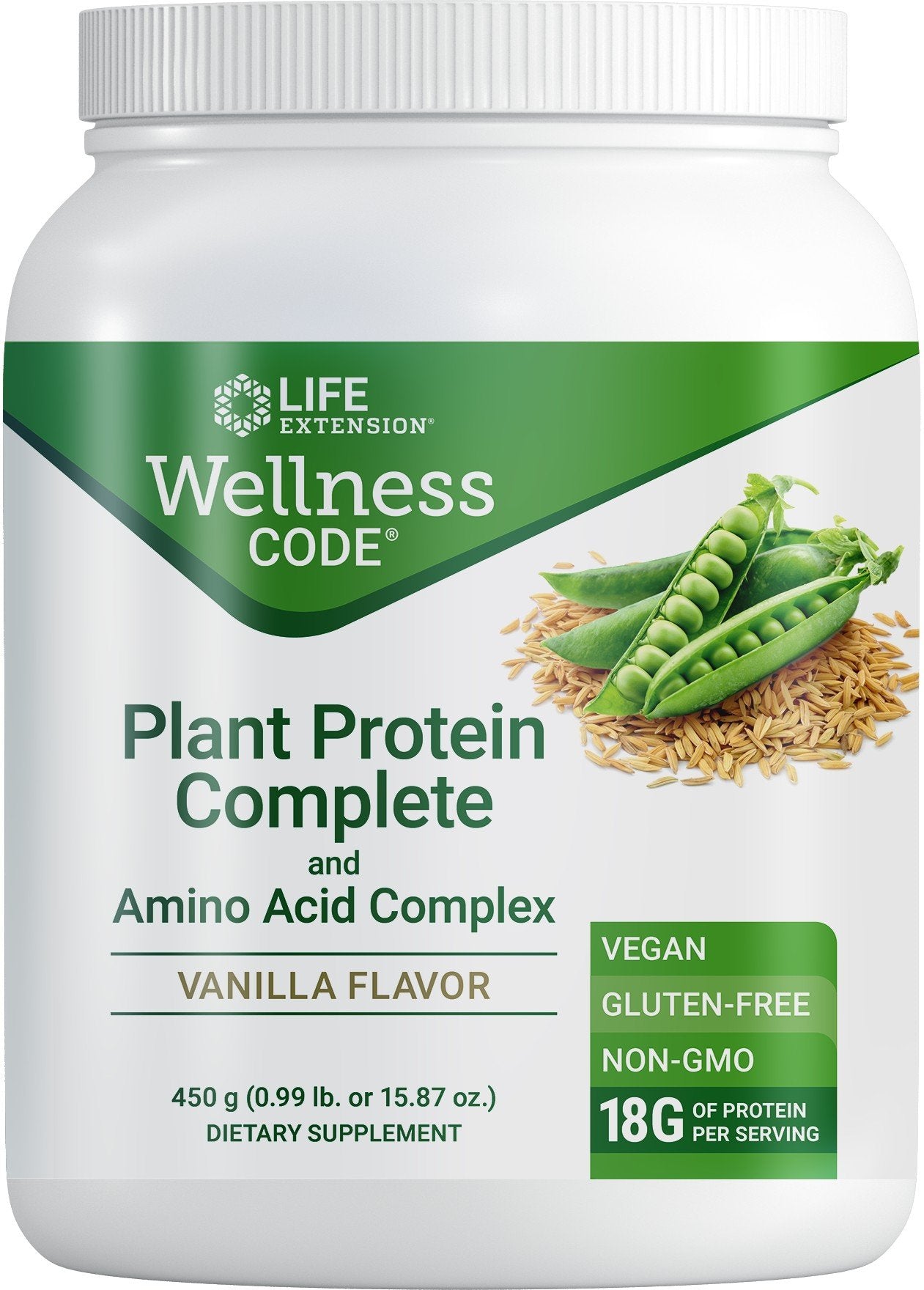 Life Extension Plant Protein Complex & Amino Acid Complex 450 g Powder