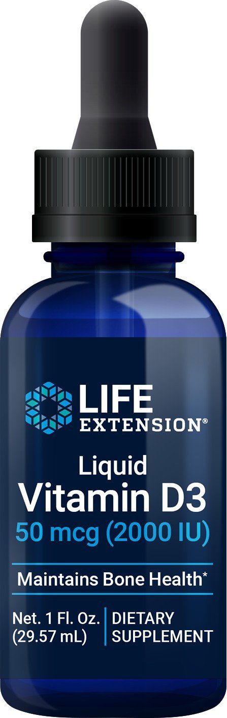 Life Extension Liquid Vitamin D3 2000 IU 1 fl oz Liquid