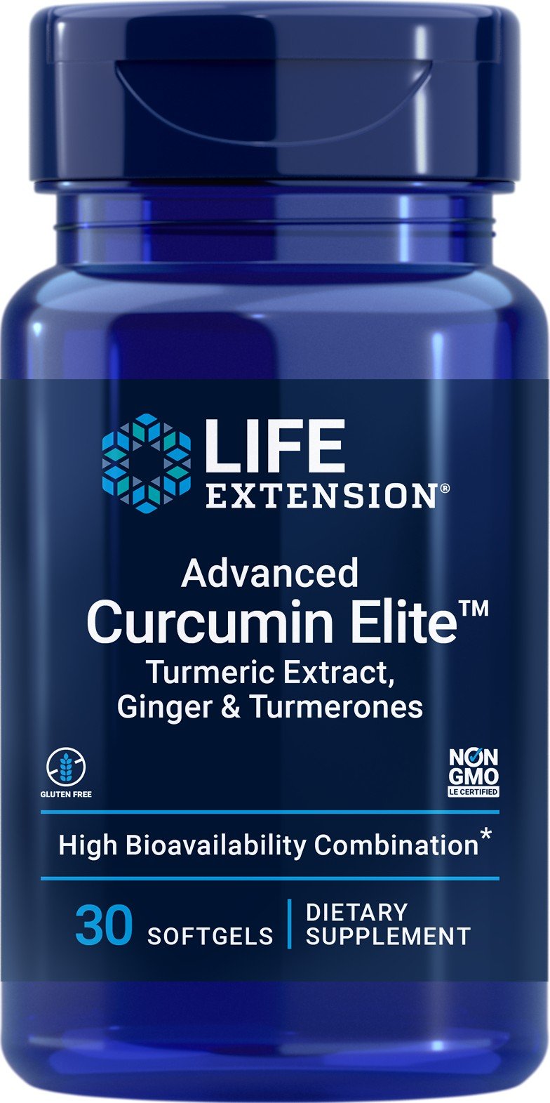 Life Extension Advanced Curcumin Elite Turmeric Extract, Ginger &amp; Turmerones 30 Softgel