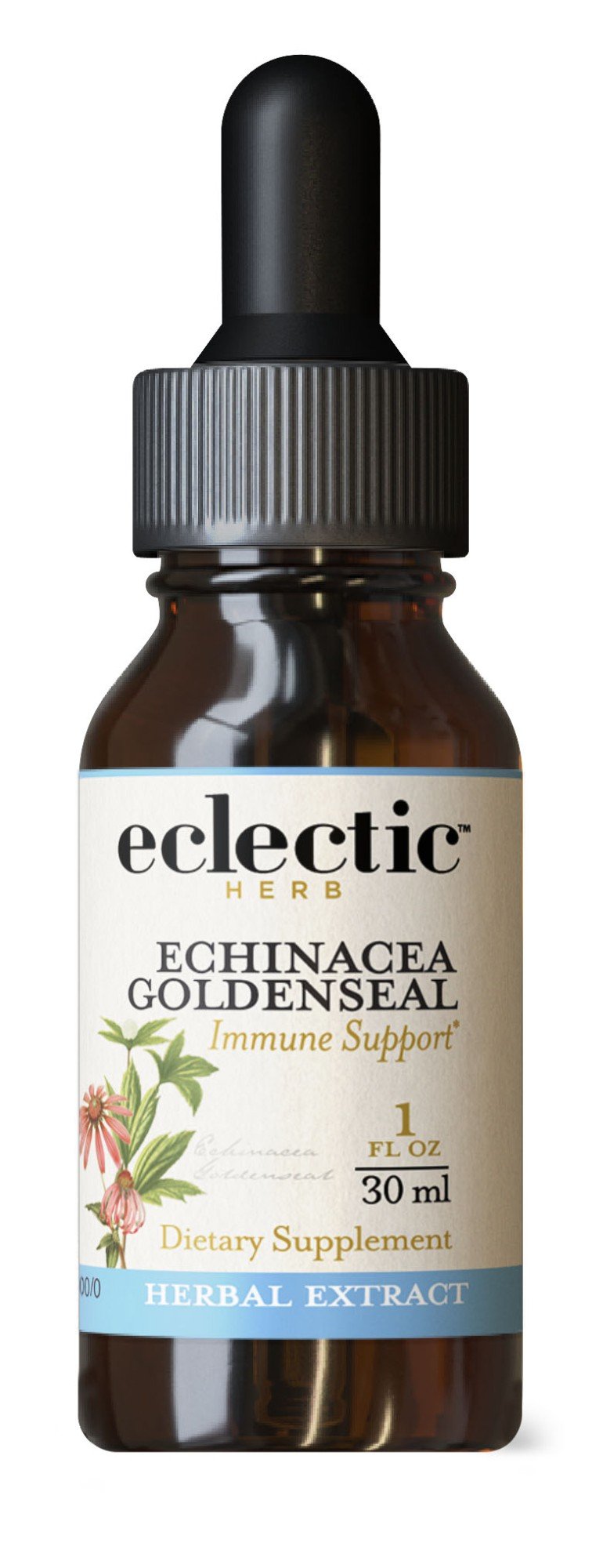 Eclectic Herb Echinacea Goldenseal Extract 1 oz Liquid