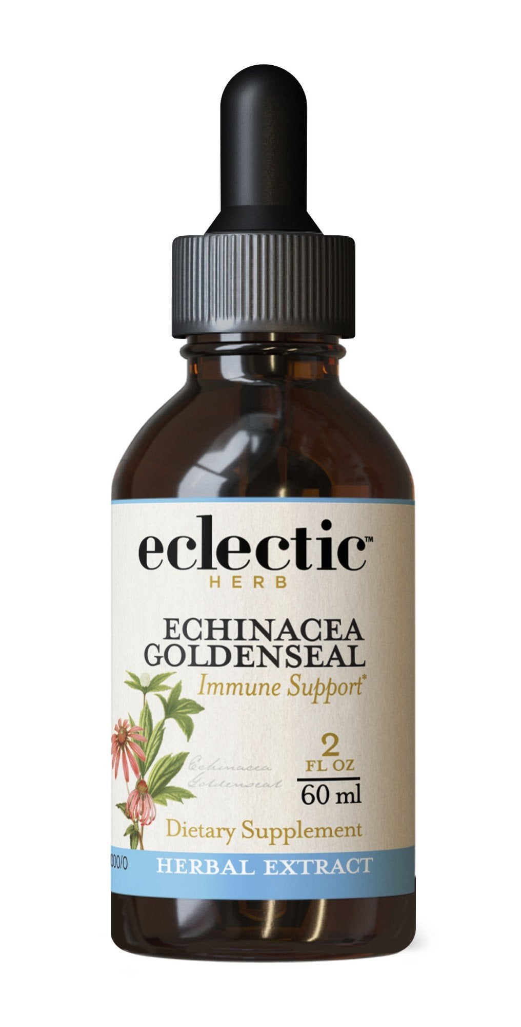 Eclectic Herb Echinacea - Goldenseal Extract 2 oz Liquid